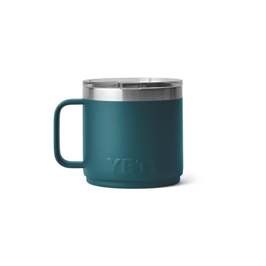 CUSTOMIZABLE - YETI Rambler 14 oz Stackable Mug with MagSlider Lid - Durable Stainless Steel Coffee Mug for Camping, Travel, and Daily Use